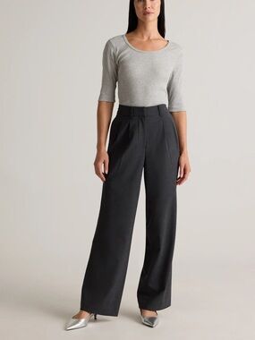 Quince Italian Wool Pleated Trouser